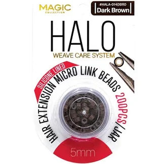 HALO MICRO LINK BEADS DK BROWN image 0
