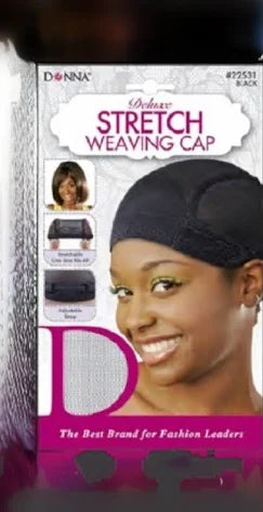 Donna Deluxe Stretch Weaving Cap Black #22531