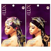 LUX SILKY SATIN SQUARE SCARF #7081 image 0