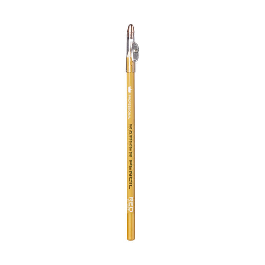 RED LINE-UP PENCIL W/SHARPENER TAN image 0