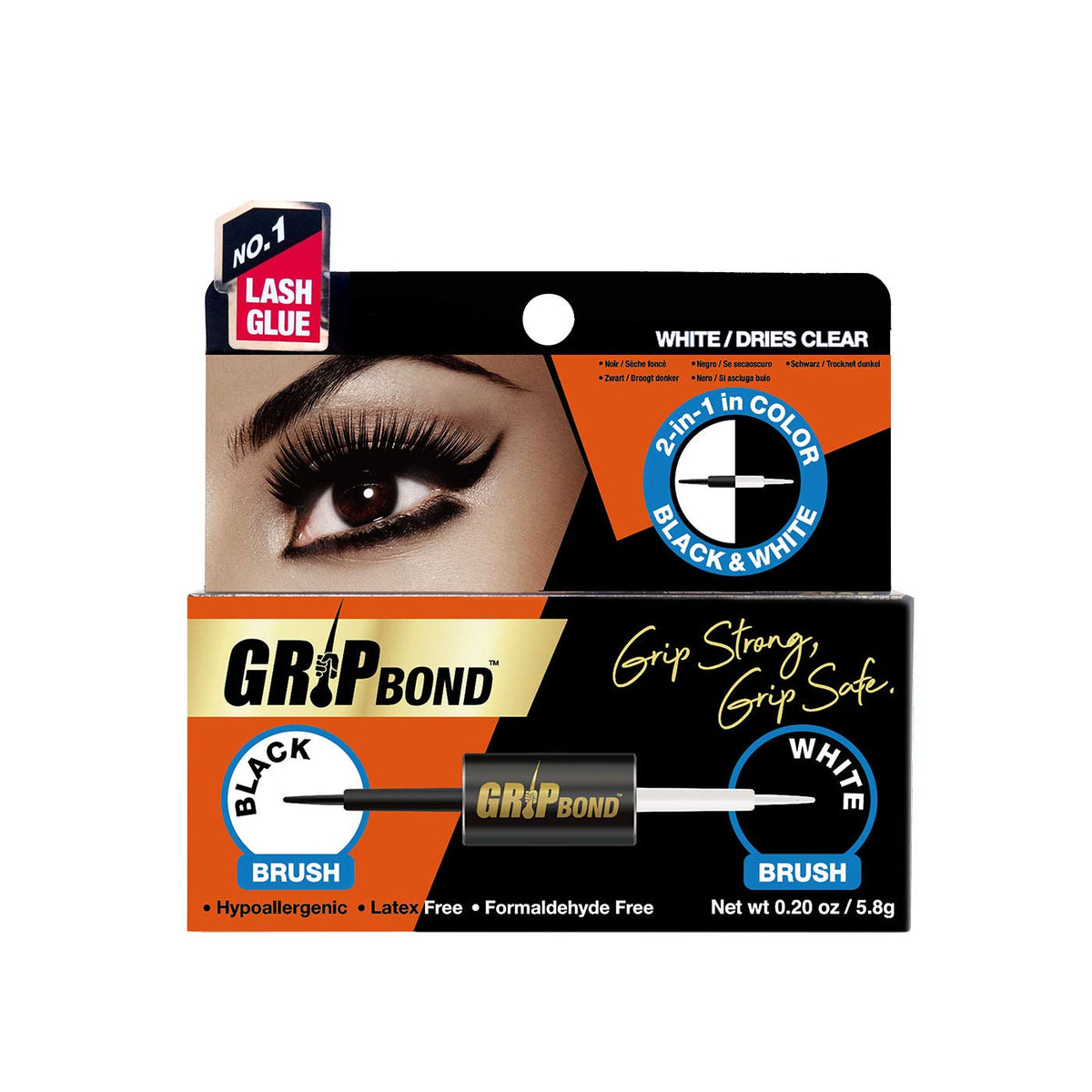 GRIP BOND BRUSH BLACK AND WHITE image 0