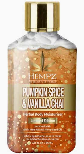 HEMPZ PUMPKIN SPICE &amp; VANILLA CHAI LOTION 2.25 OZ image 0