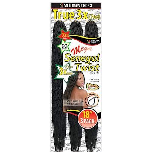 MOTOWN TRESS, 18IN. MEGA SENEGAL TWIST 3X (16", #2) image 0