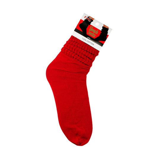 EDEN SLOUCH SOCKS RED 9-11 image 0