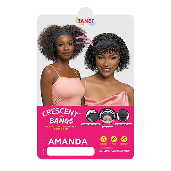 CRESCENT BANGS HEADBAND WIG AMANDA NATURAL BROWN