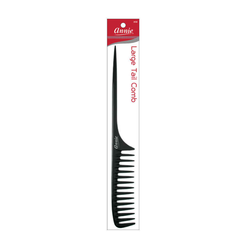 ANNIE LARGE TAIL COMB BLACK image 0