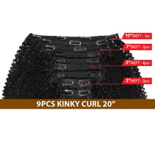 EVE THE SCARLET CLIP IN 9 PIECE KINKY CURLY image 3