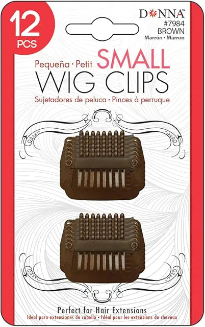 DONNA SMALL WIG CLIPS #7984 BROWN