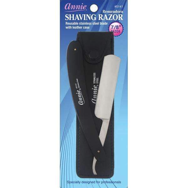 ANNIE SHAVING RAZOR WITH LEATHER CASE image 0