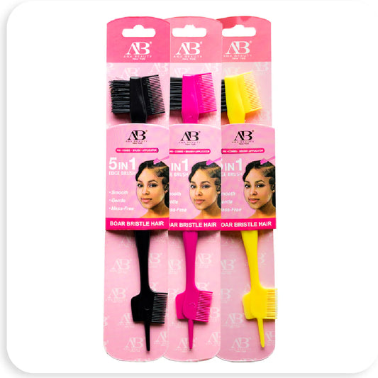 ANA BEAUTY 5 IN 1 EDGE BRUSH ASSORT COLORS image 0
