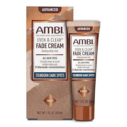 Ambi Even &amp; Clear Fade Cream STUBBORN Dark Spots (1oz)