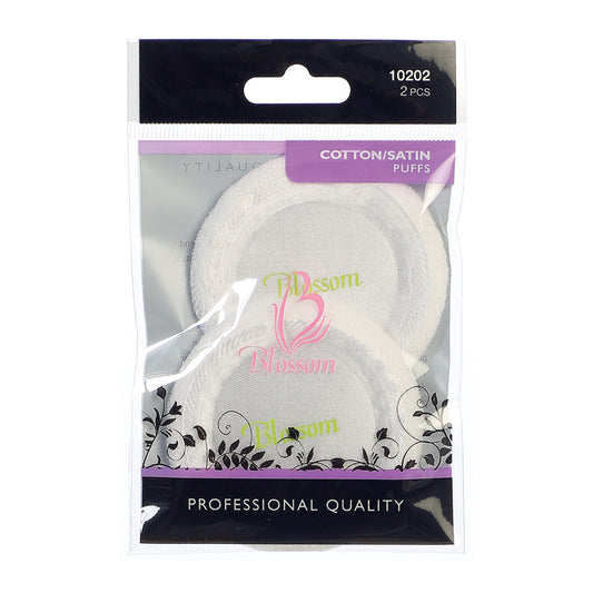 BLOSSOM COTTON/SATIN PUFFS (2 PCS) image 0