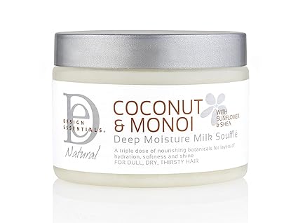 DESIGN ESSENTIALS Coconut &amp; Monoi deep Moist. Milk Souffle 12oz