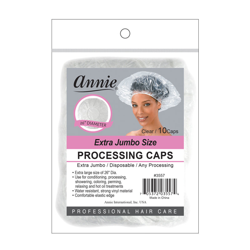 ANNIE PROCESSING CAP 10 PC X-LARGE CLEAR image 0