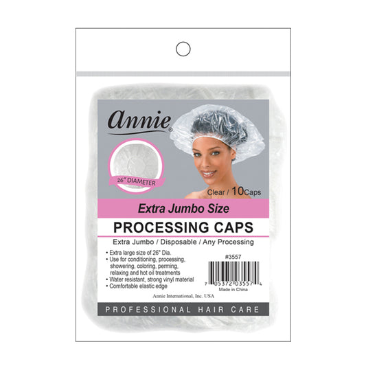 ANNIE PROCESSING CAP 10 PC X-LARGE CLEAR image 0