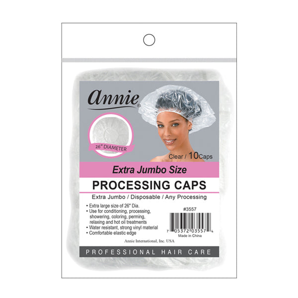 ANNIE PROCESSING CAP 10 PC X-LARGE CLEAR