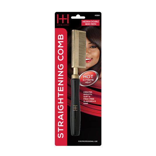HH STRAIGHTENING COMB DOUBLE SIDED TEETH #5504 image 0