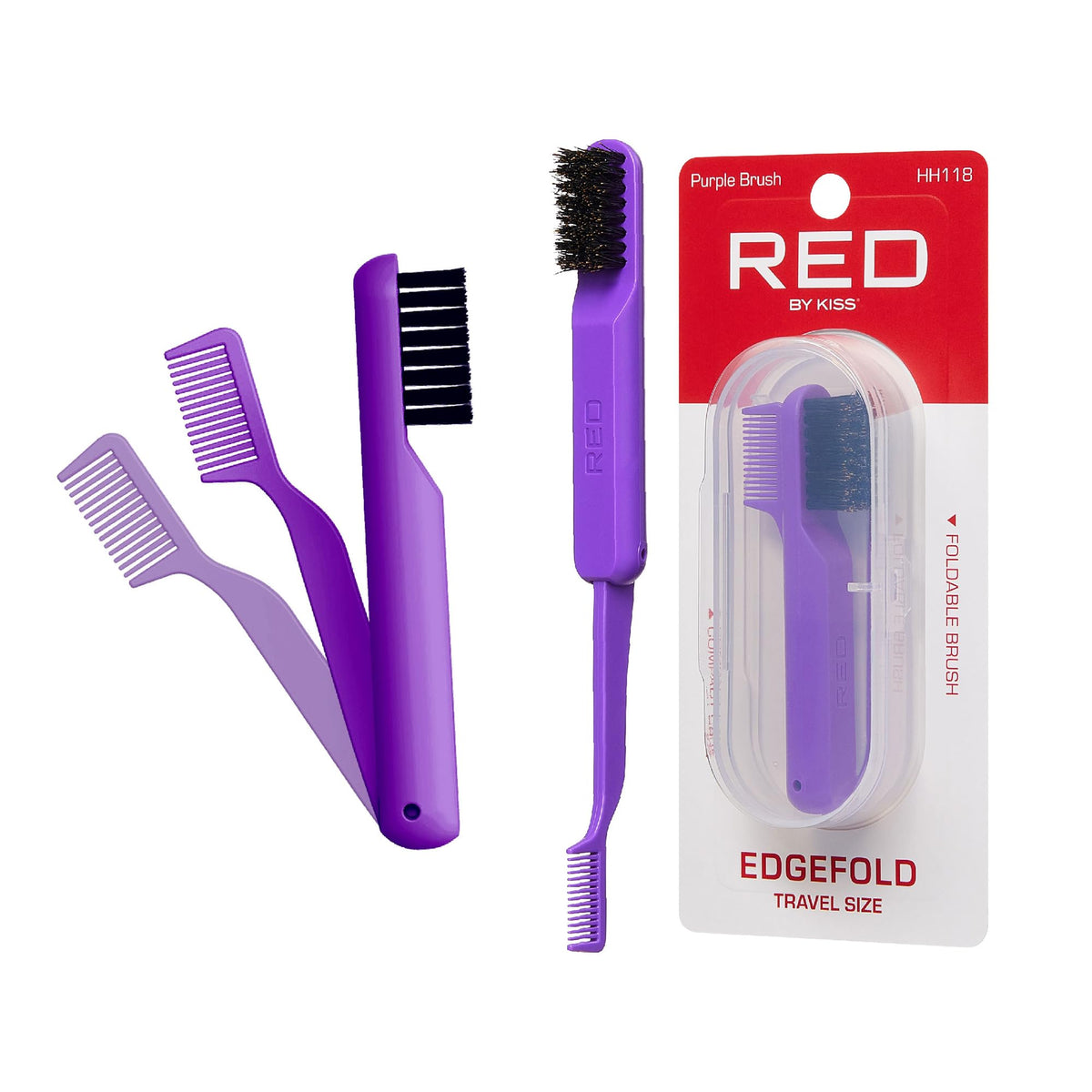 BT FOLDING TRAVEL EDGE BRUSH LAVENDER image 0