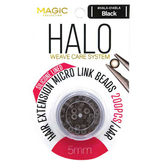 HALO MICRO LINK BEADS 5mm BLACK image 0
