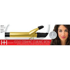 HH 1" GOLD CERAMIC CURLING IRON