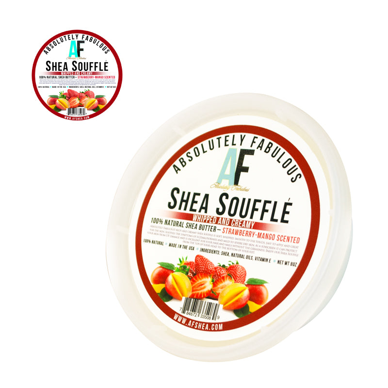 SHEA SOUFFLE 100% SHEA BUTTER STRAWBERRY MANGO 16oz image 0