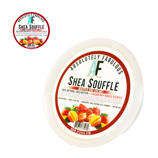 SHEA SOUFFLE 100% SHEA BUTTER STRAWBERRY MANGO 16oz image 0