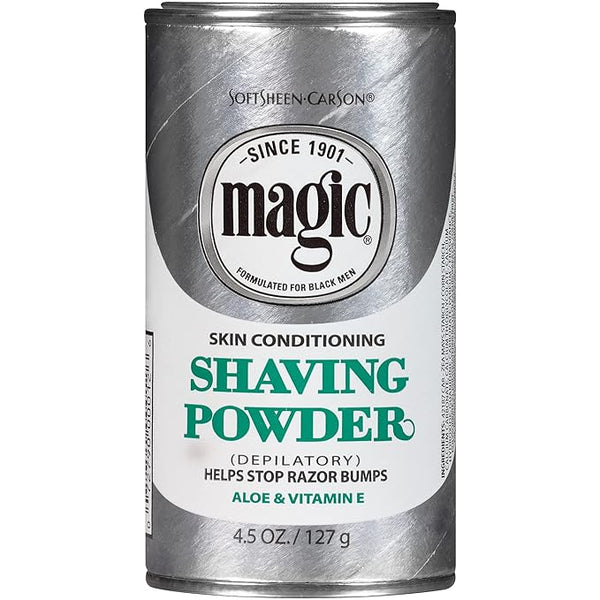 MAGIC SHAVE POWDER SKIN CONDITIONING 4.5 OZ SILVER