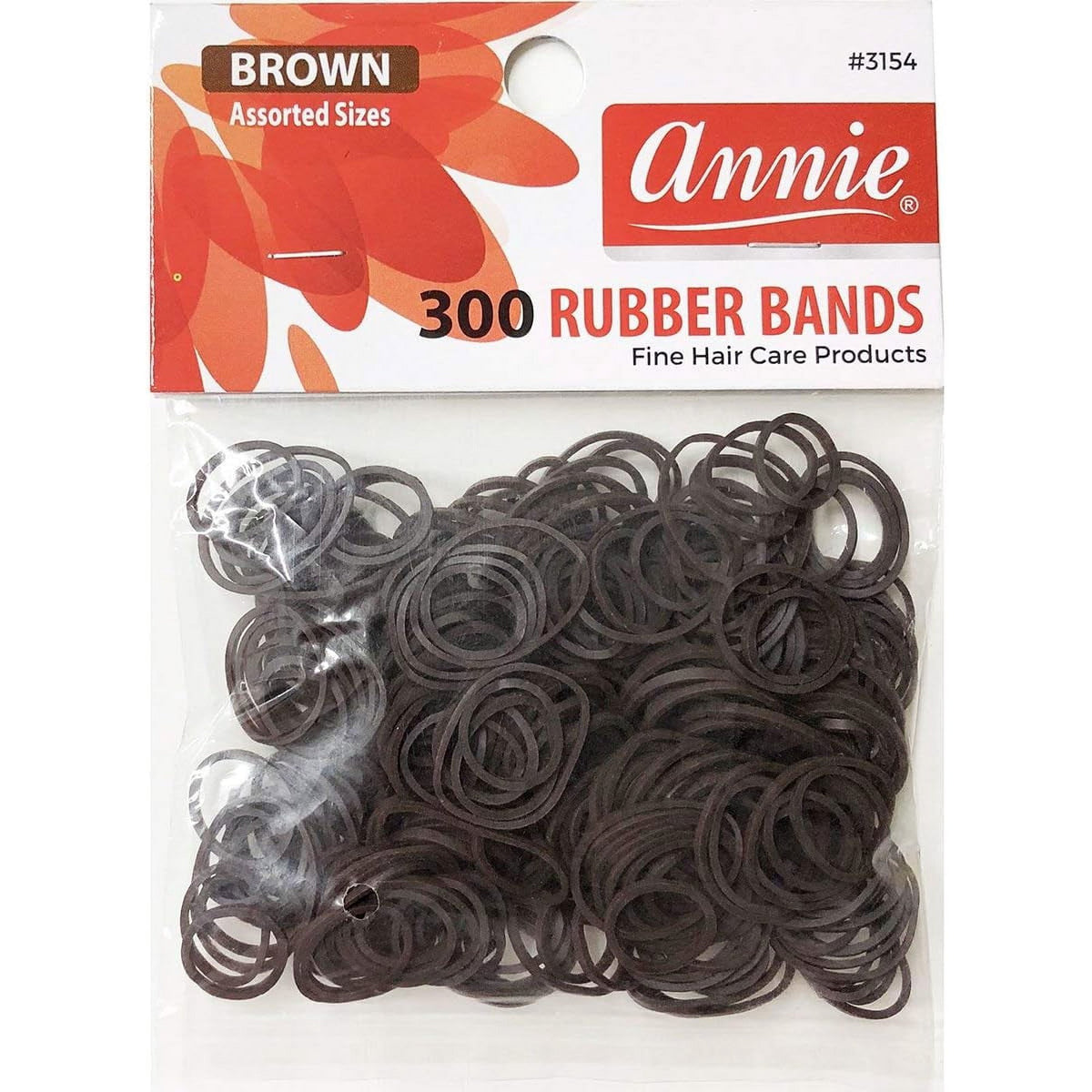 Annie 300 Rubber Bands Brown image 0