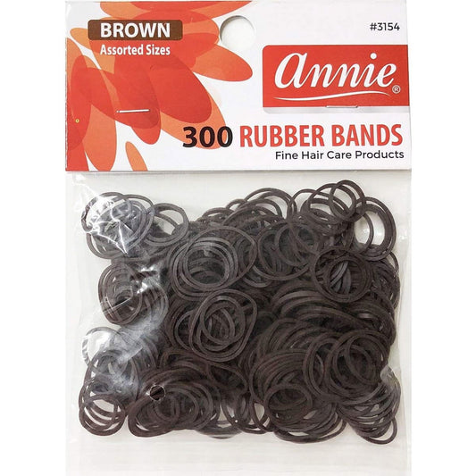 Annie 300 Rubber Bands Brown image 0