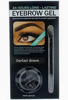 MAGIC COLLECTION EYEBROW GEL - DARKEST BROWN image 0