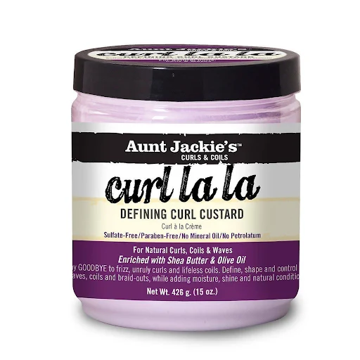 AUNT JACKIES CURL LA LA CUSTURD 15OZ image 0