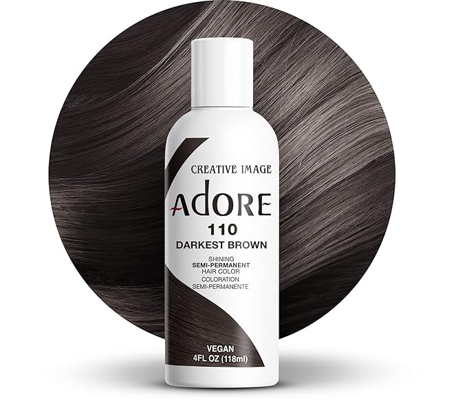 ADORE DARKEST BROWN #110 4oz image 0