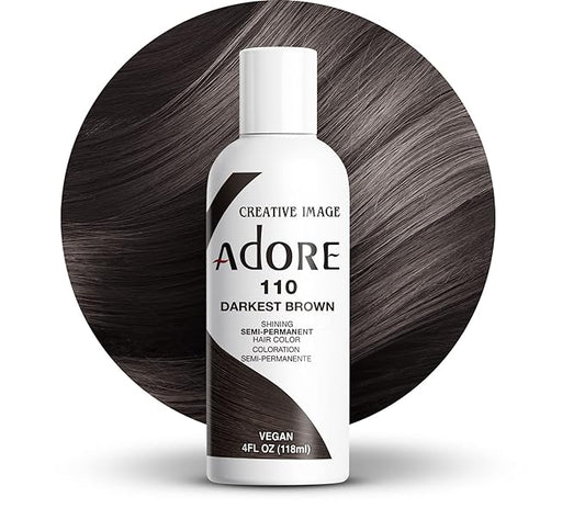 ADORE DARKEST BROWN #110 4oz image 0