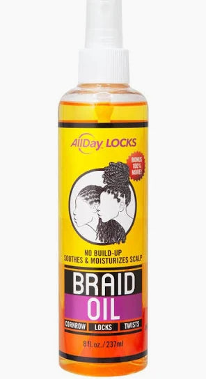 ALLDAY LOCKS BRAID OIL 8oz image 0