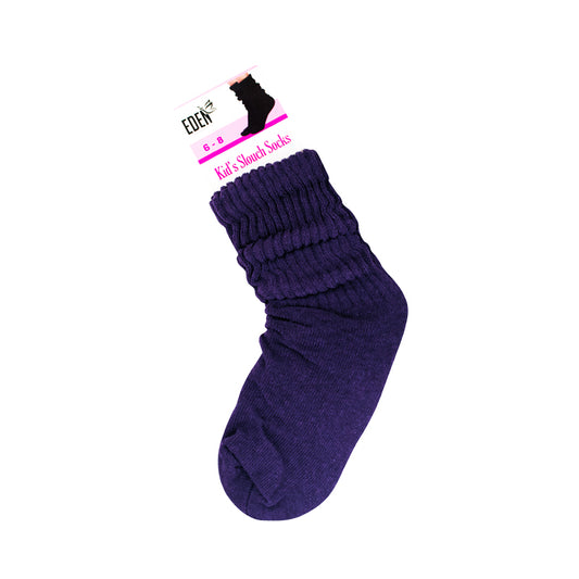 EDEN SLOUCH SOCKS PURPLE 6-8 image 0