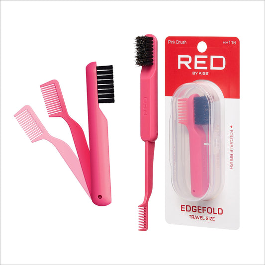 BT FOLDING TRAVEL EDGE BRUSH RED image 0