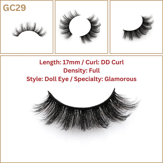 GIRLY CURL EYELASH 17MM DOLL EYE GC29 image 0