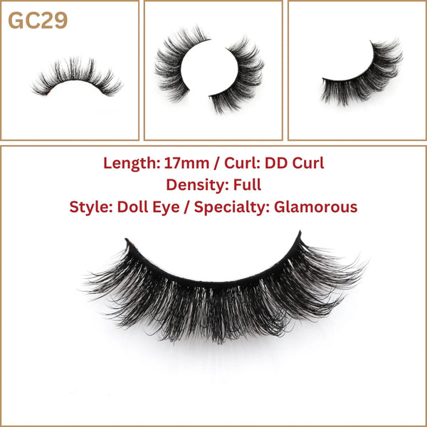 GIRLY CURL EYELASH 17MM DOLL EYE GC29