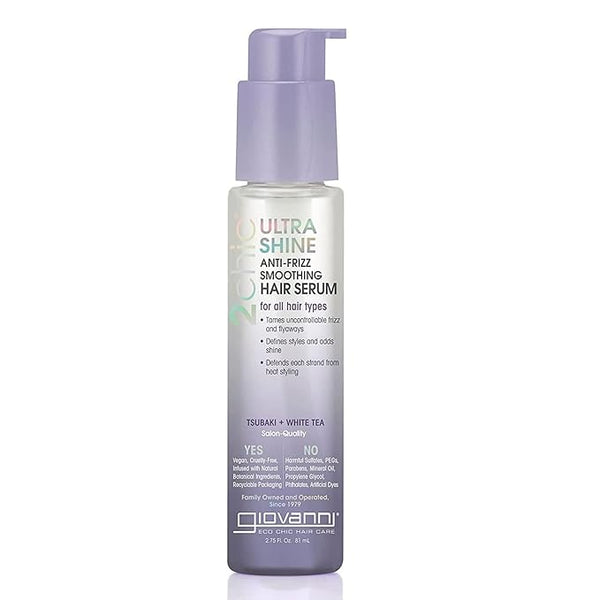 2CHIC ULTRA SHINE ANTI-FRIZZ SMOOTHING HAIR SERUM 2.75 FL. OZ.