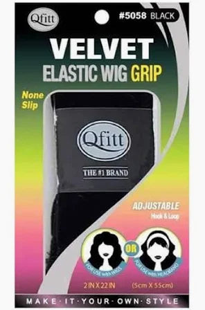 Qfitt Velvet Wig Grip Black #5058 image 0