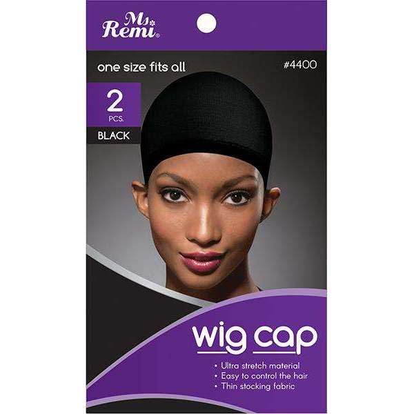MS REMI WIG CAP 2 PK BLK