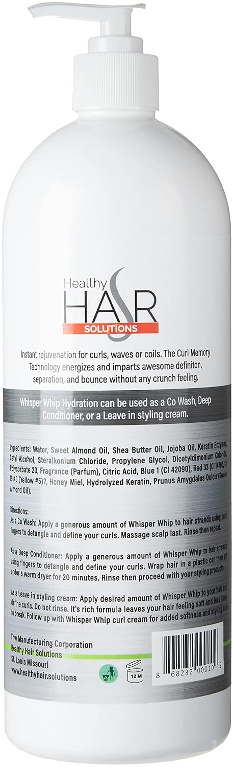 Whisper Whip Hydration Co Wash Deep Conditioner Detangler 32 oz