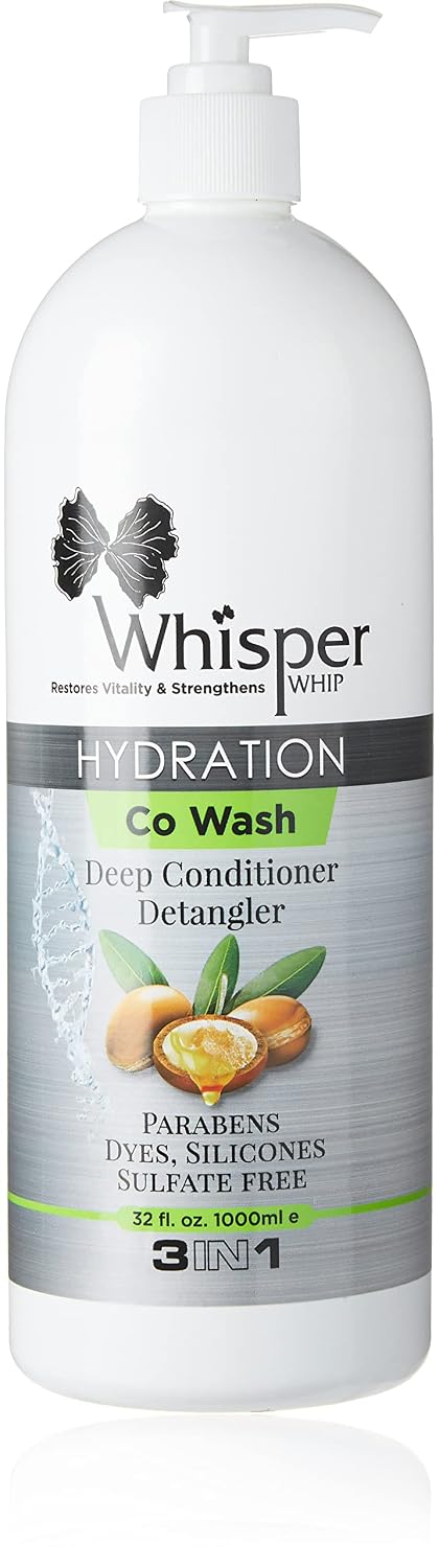 Whisper Whip Hydration Co Wash Deep Conditioner Detangler 32 oz